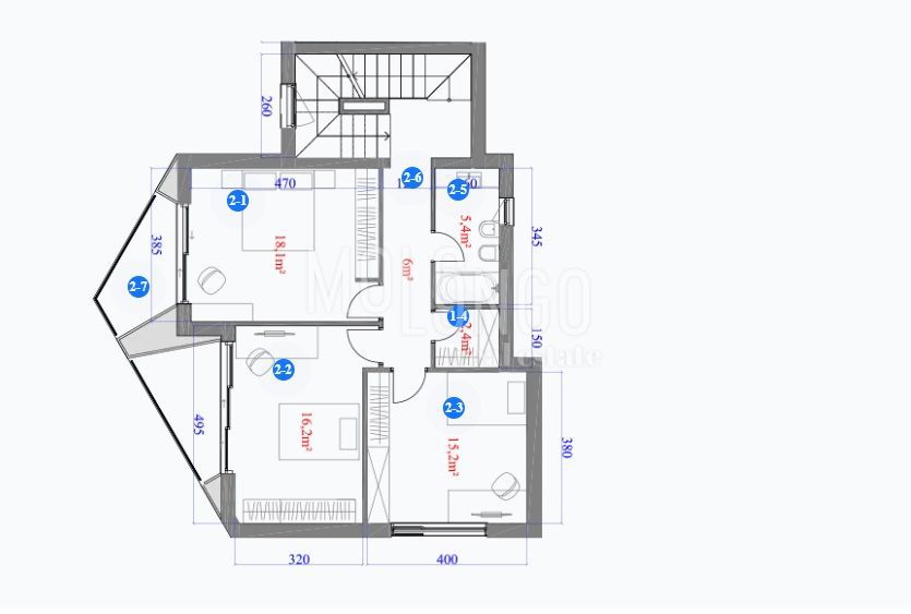 Stanovanje/apartma Kostrena, 75,90m2