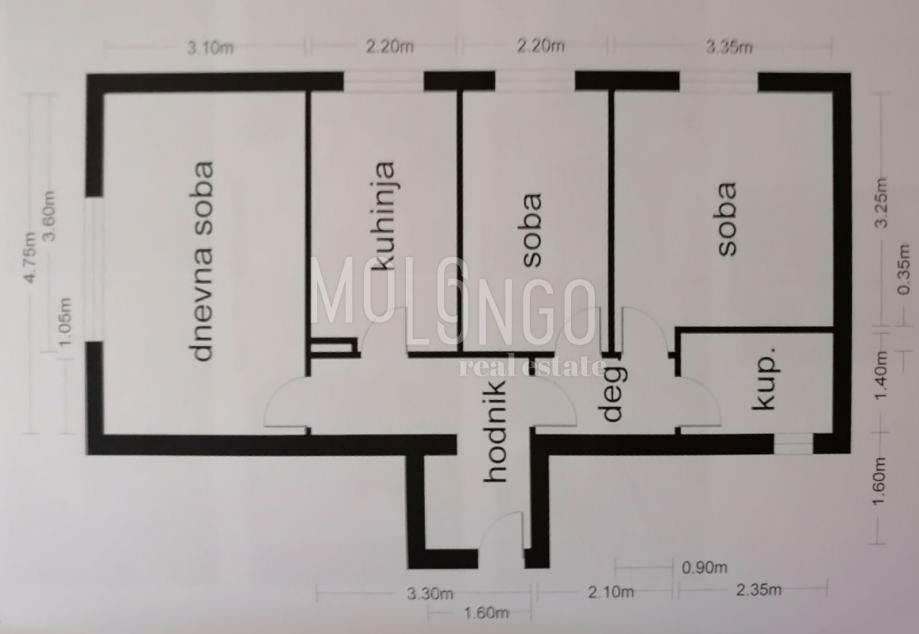 Stanovanje/apartma Vojak, Rijeka, 53,76m2