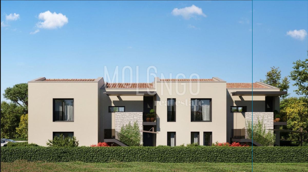 ISTRA, POREČ - Prostran i moderan stan s terasom i dvorištem – mirna lokacija blizu mora