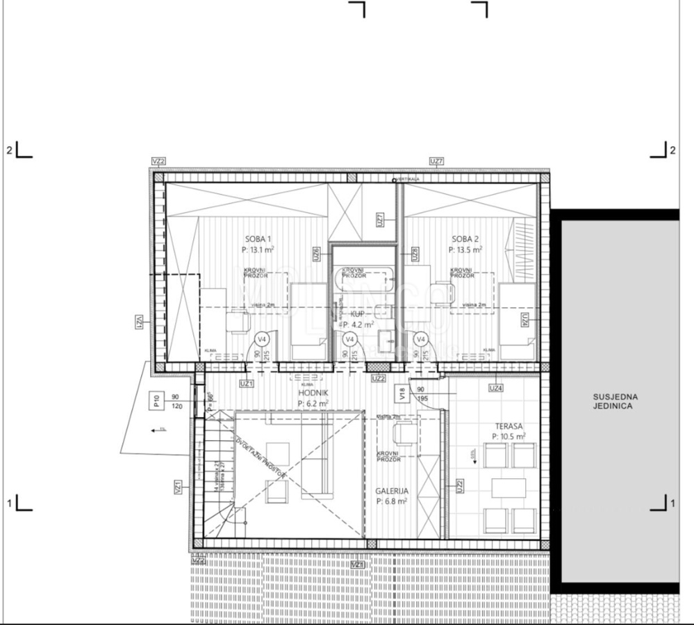Stanovanje/apartma Trsat, Rijeka, 126m2