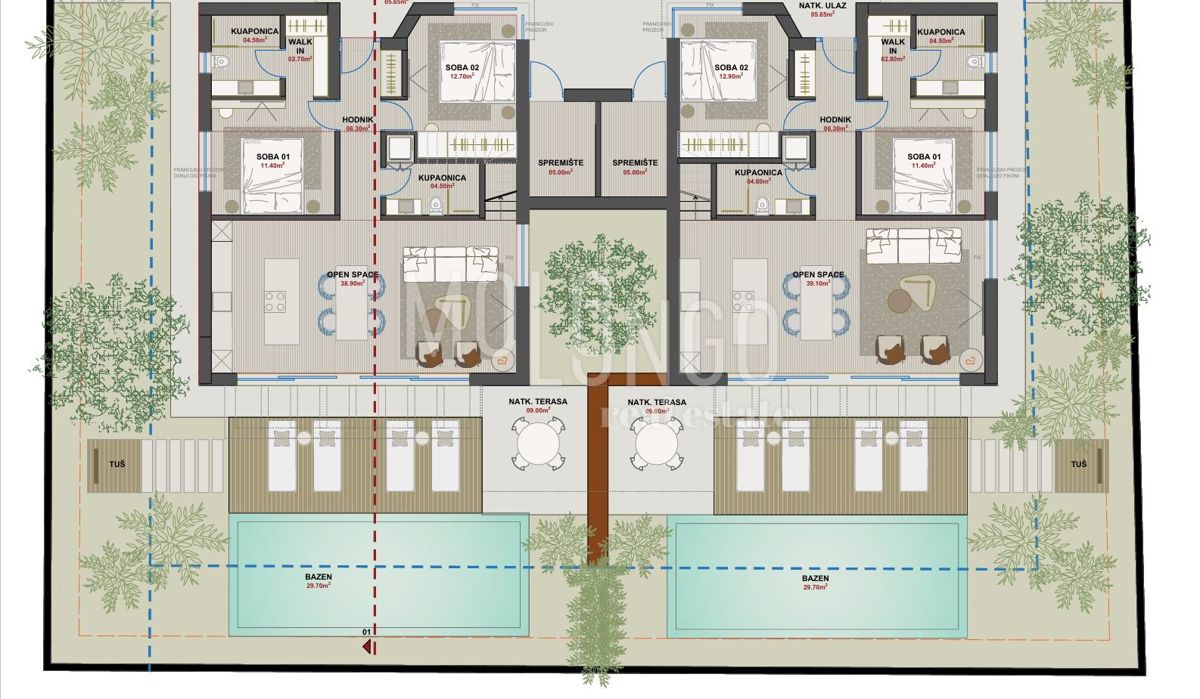 Hiša Gedići, Poreč, 91m2