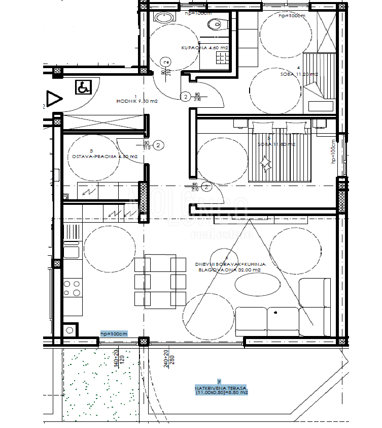PULA – NOVOGRADNJA | Stan u prizemlju 79,10 m² | natkrivena terasa | garažno parkirno mjesto