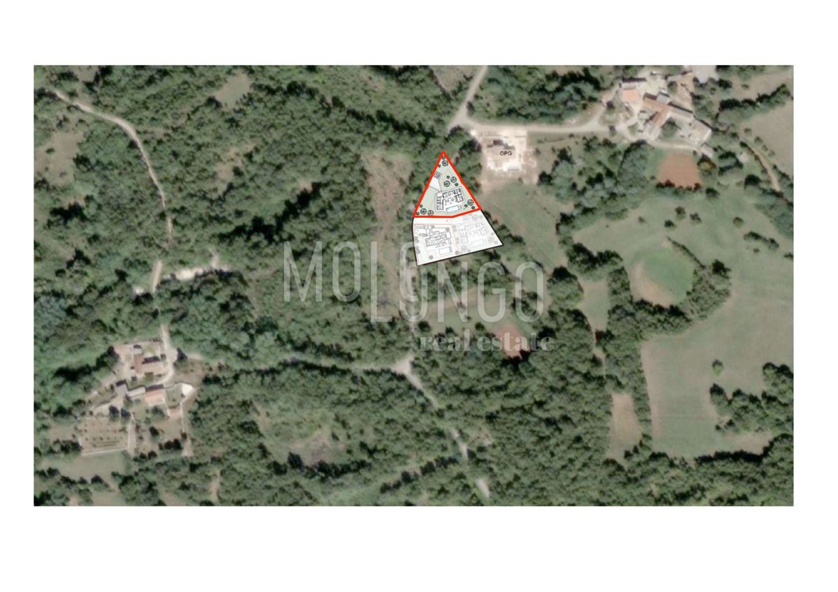 Zemljišče Gračišće, 1.384m2