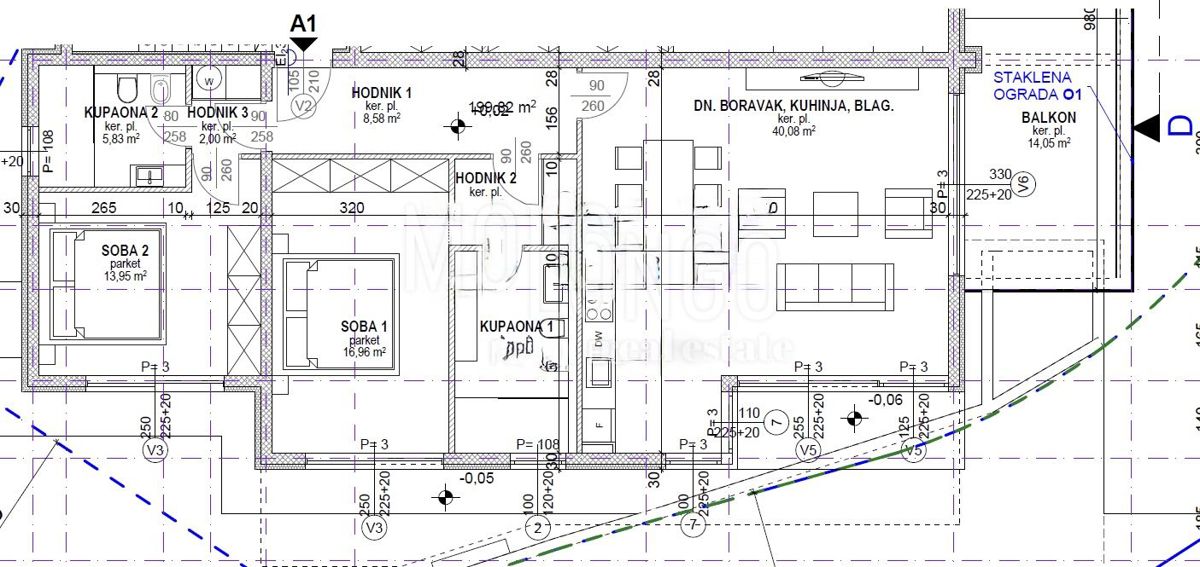 Stanovanje/apartma Ičići, Opatija - Okolica, 128m2