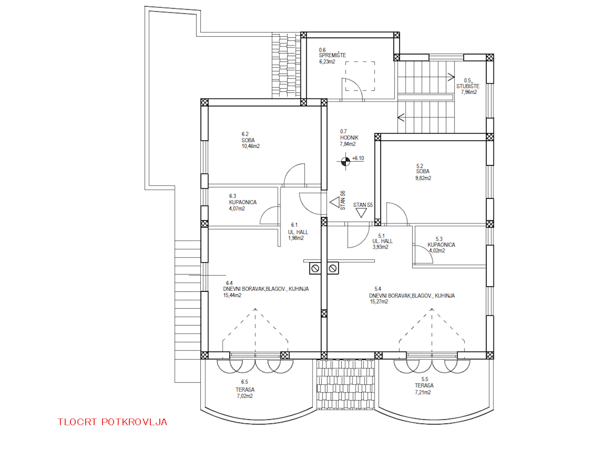 Rogoznica, apartmajska hiša v prvi vrsti do morja