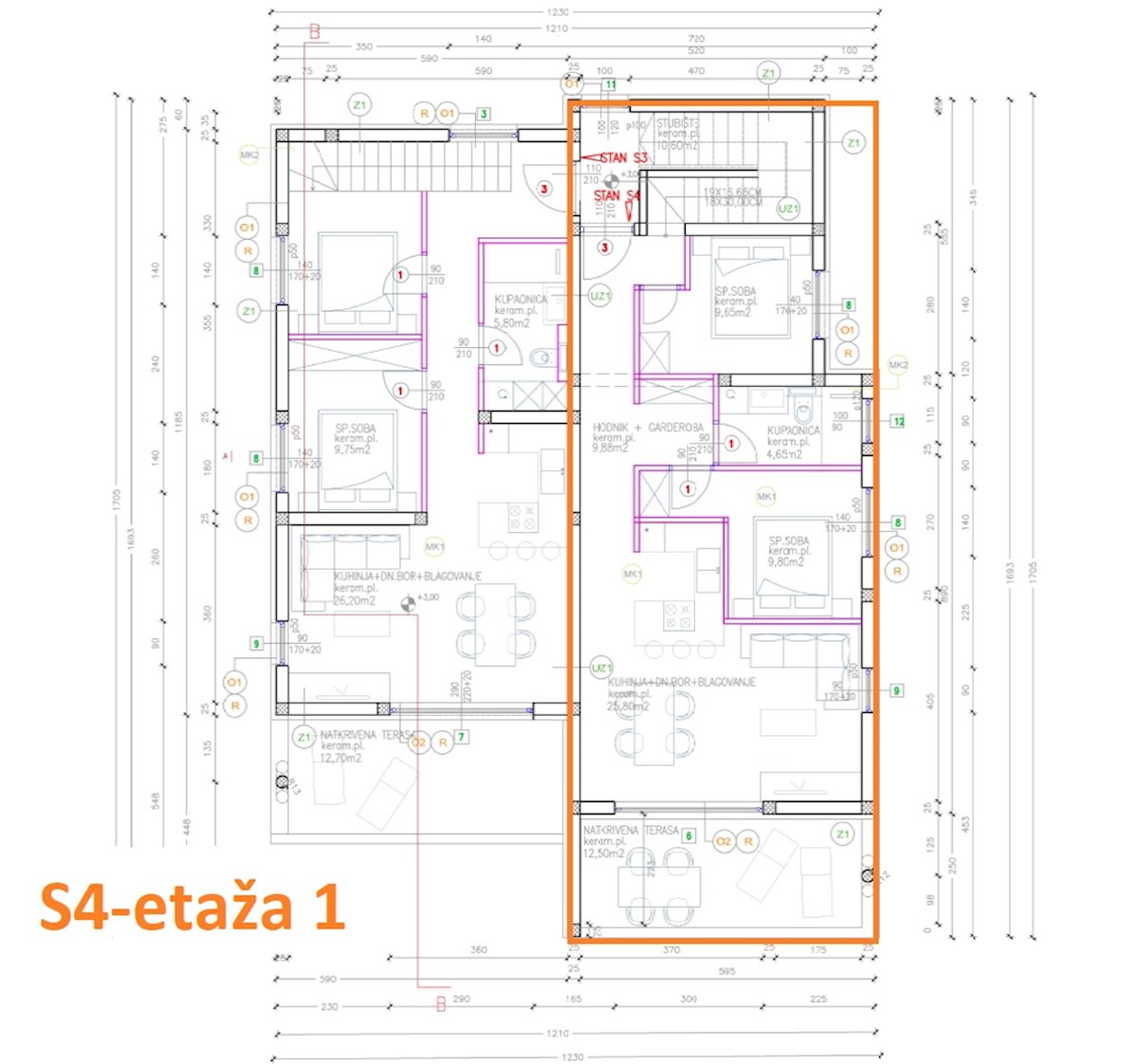 Vodice, novi apartmaji s pogledom na morje