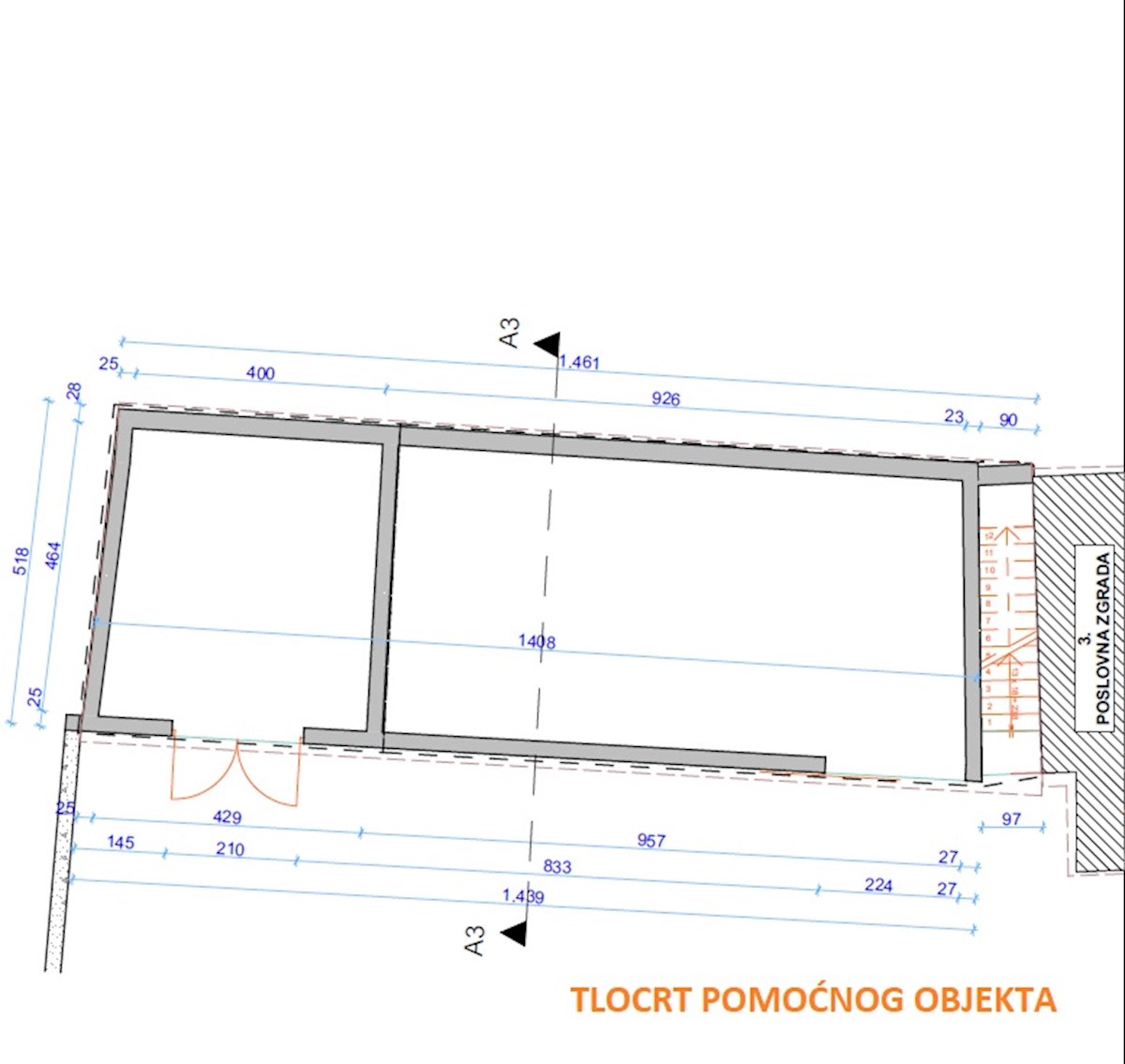 Šibenik, hiša z zemljiščem v bližini plaže