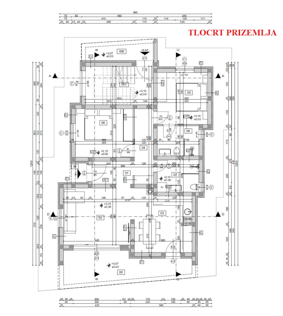 Vodice, dvosobni apartmaji v novogradnji