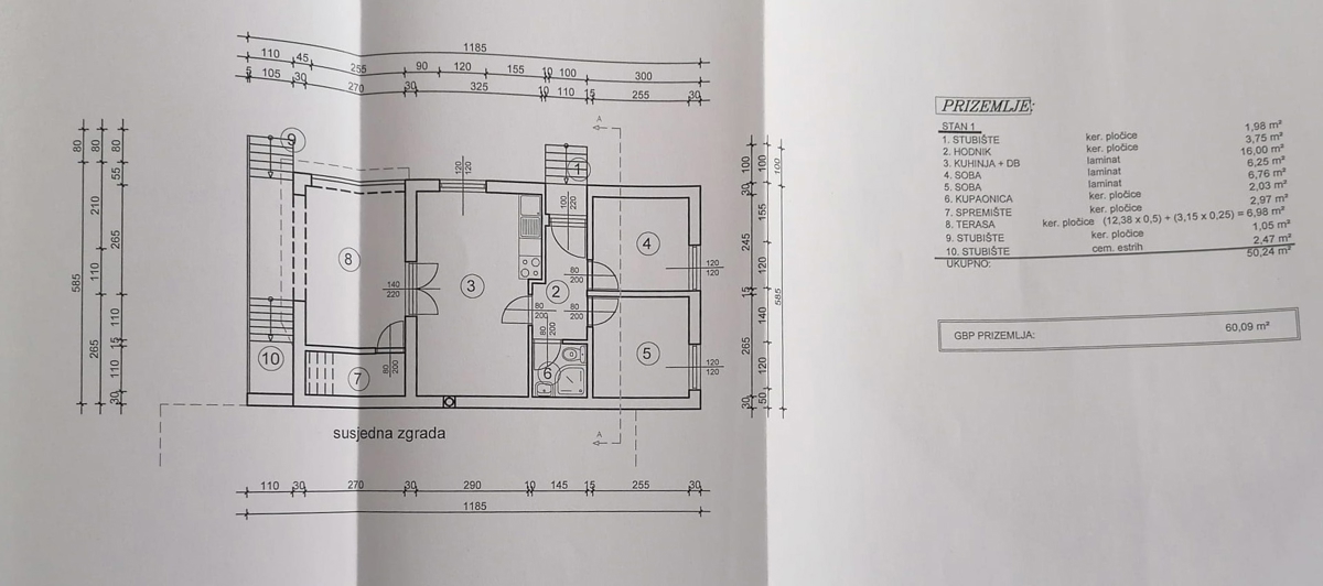 OTOK KRK - Hiša dvojček z dvema apartmajema