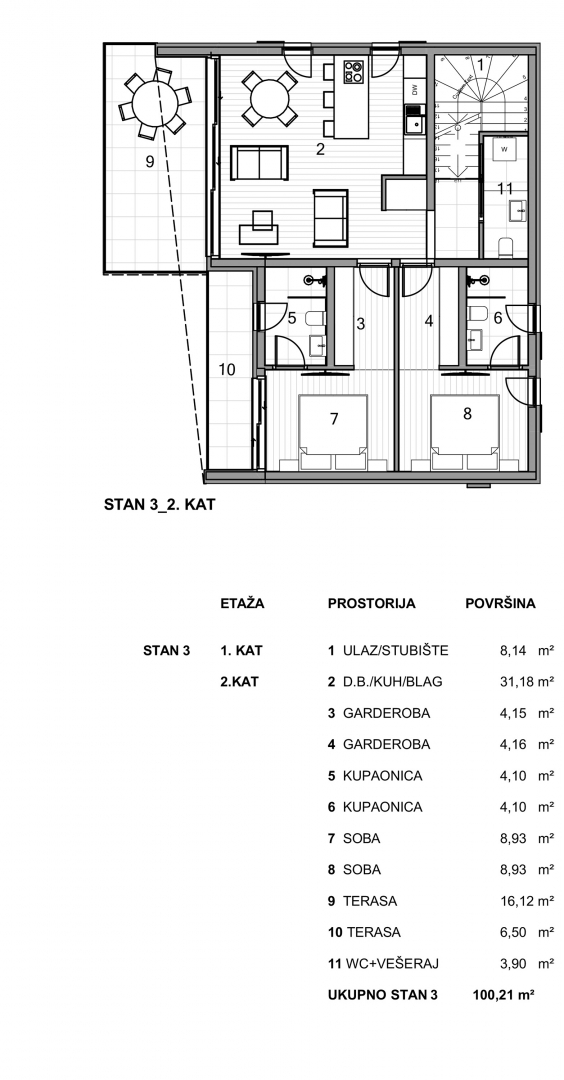 MESTO KRK - Luksuzni apartma s pogledom na morje