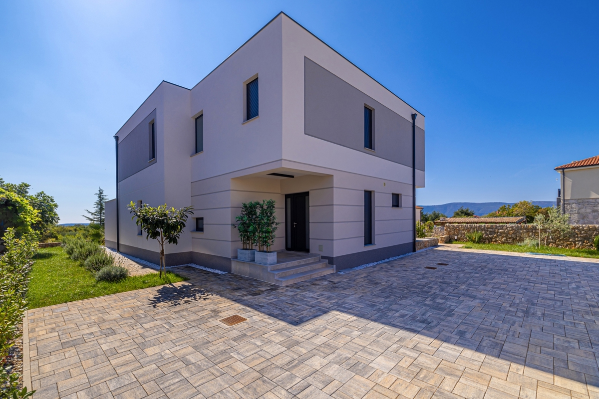 OTOK KRK, širše območje mesta Krk - Luksuzna vila s pogledom na morje