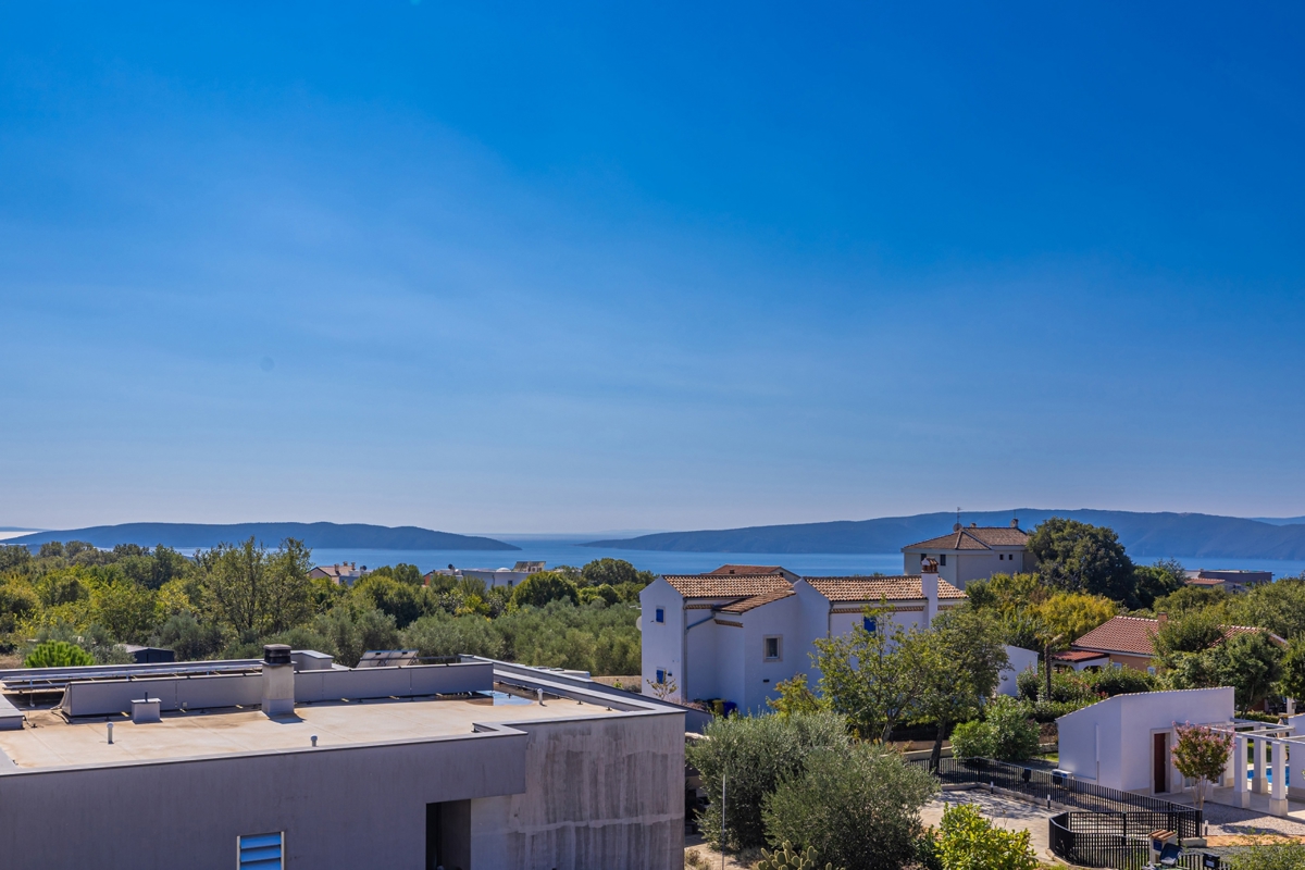 OTOK KRK, širše območje mesta Krk - Luksuzna vila s pogledom na morje