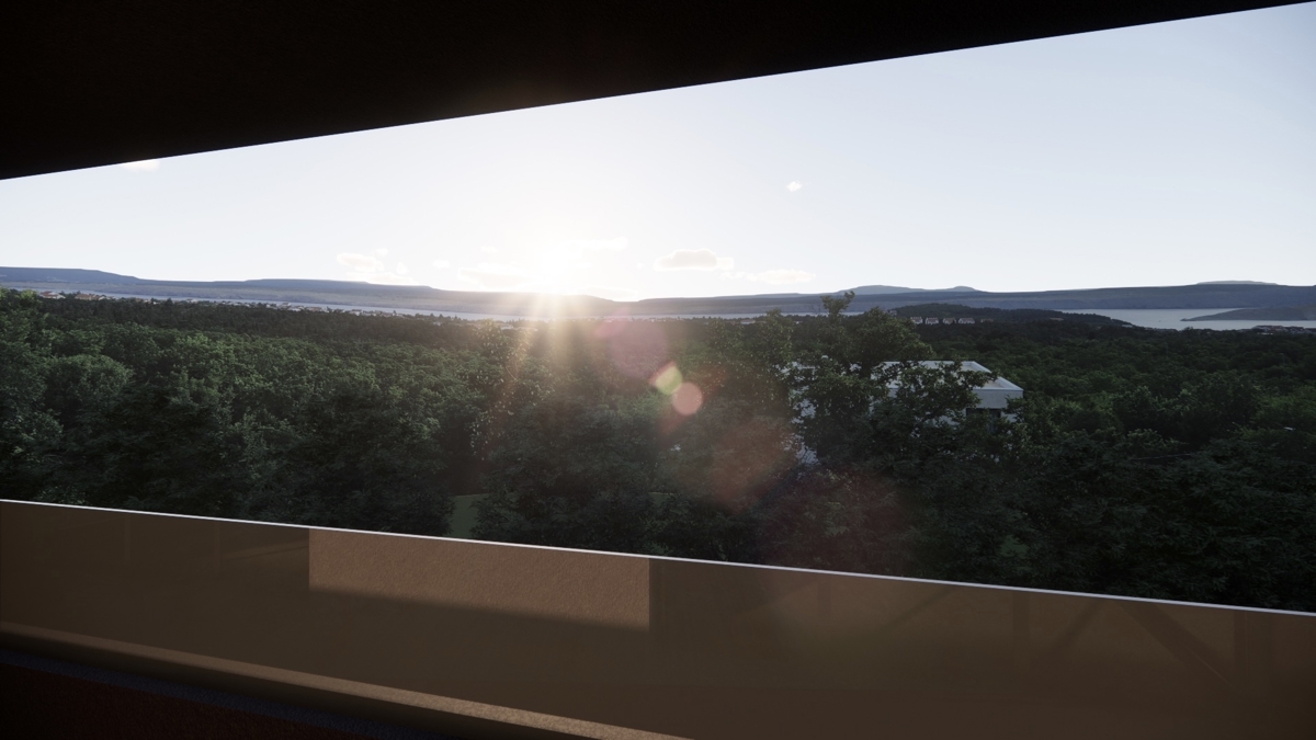 Jadranovo - Dvosobno stanovanje z veliko teraso in pogledom na morje