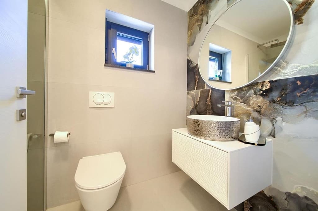 Malinska - Dvoetažni apartma z bazenom