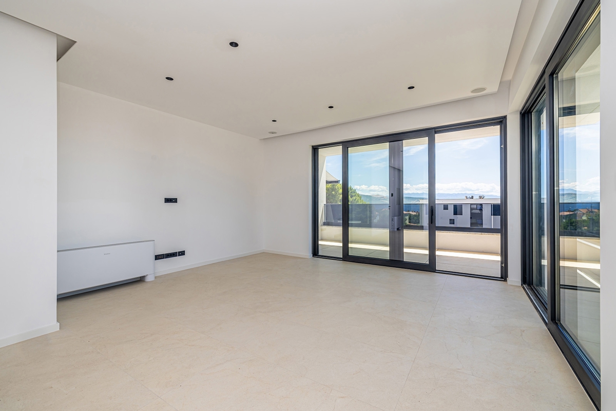 Mesto Krk - Luksuzni enosobni apartma s pogledom na morje