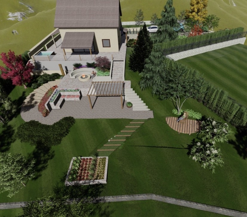 FUŽINE - Zemljišče s projektom in gradbenim dovoljenjem