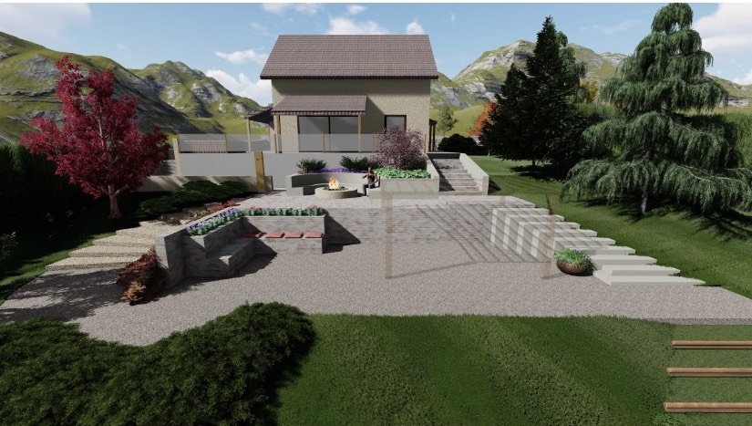 FUŽINE - Zemljišče s projektom in gradbenim dovoljenjem