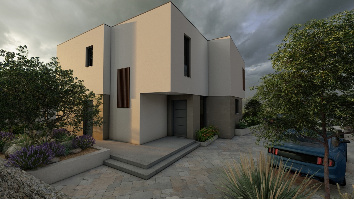 Okolica mesta Krk - Zemljišče z veljavnim gradbenim dovoljenjem