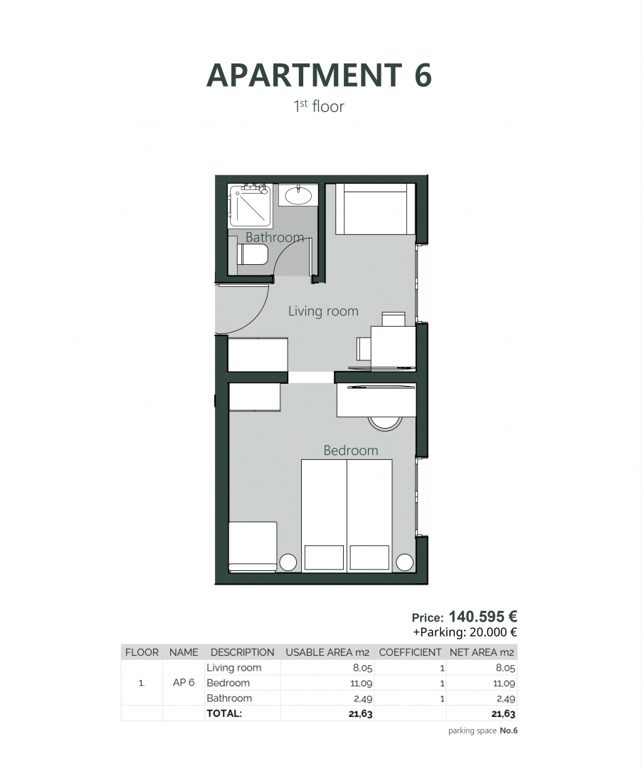 CRIKVENICE - Pametna naložba v prenovljen hotelski apartma
