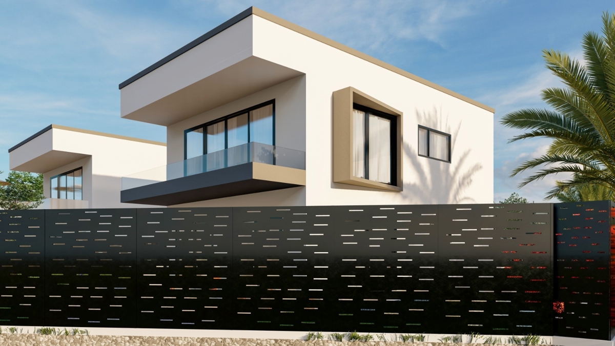 OTOK KRK - Moderna hiša dvojček z bazenom in pogledom na morje