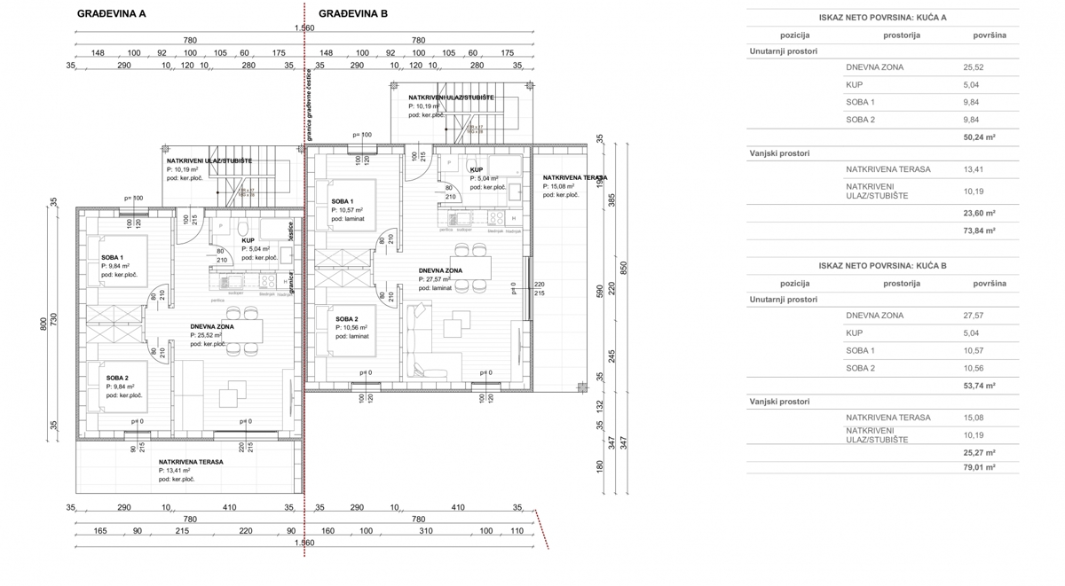 OTOK KRK, zaliv Soline - Apartma v prvem nadstropju
