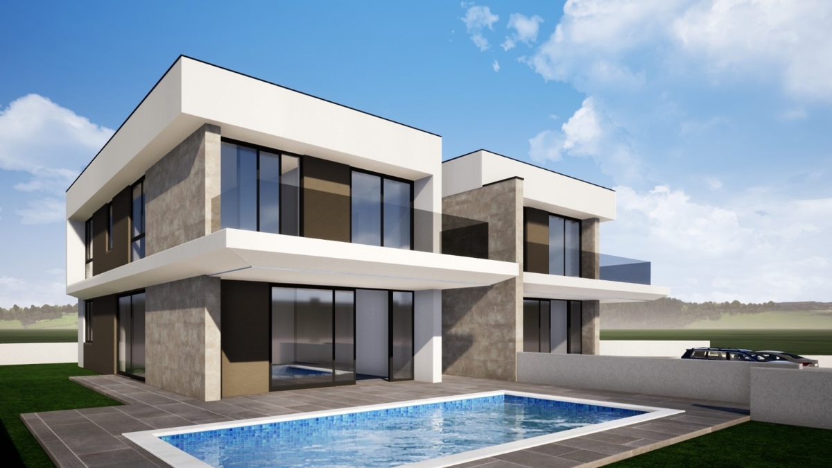 OTOK KRK, okolica mesta Krk - Gradbeno zemljišče s pogledom na morje