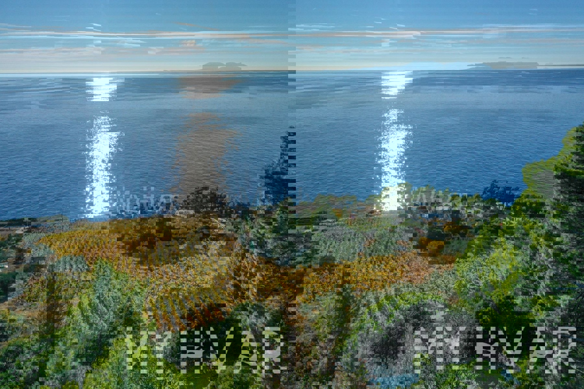 Zemljišče s projektom in pogledom na morje