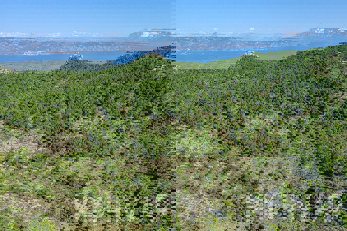 Zemljišče s panoramskim razgledom in hišo