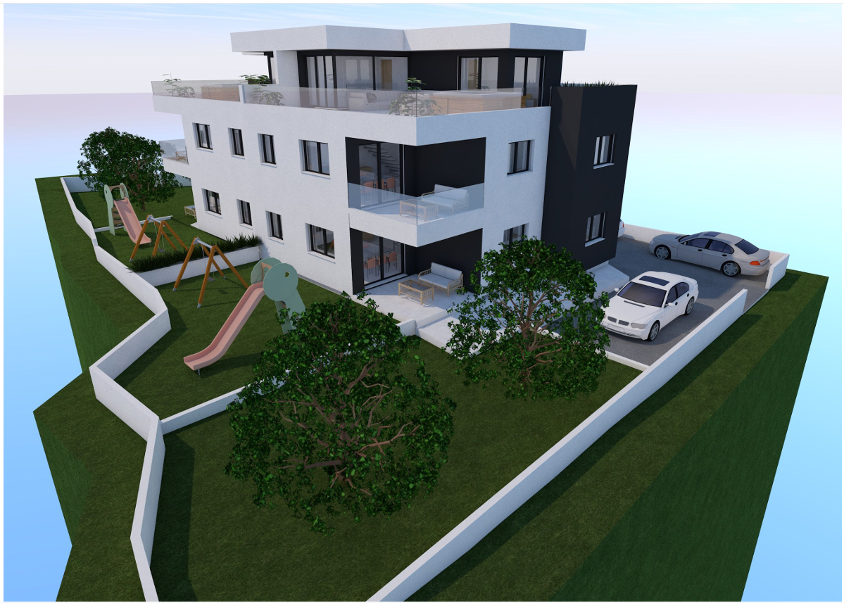 Vodice - NOVOGRADNJA S4 stanovanje s strešno teraso