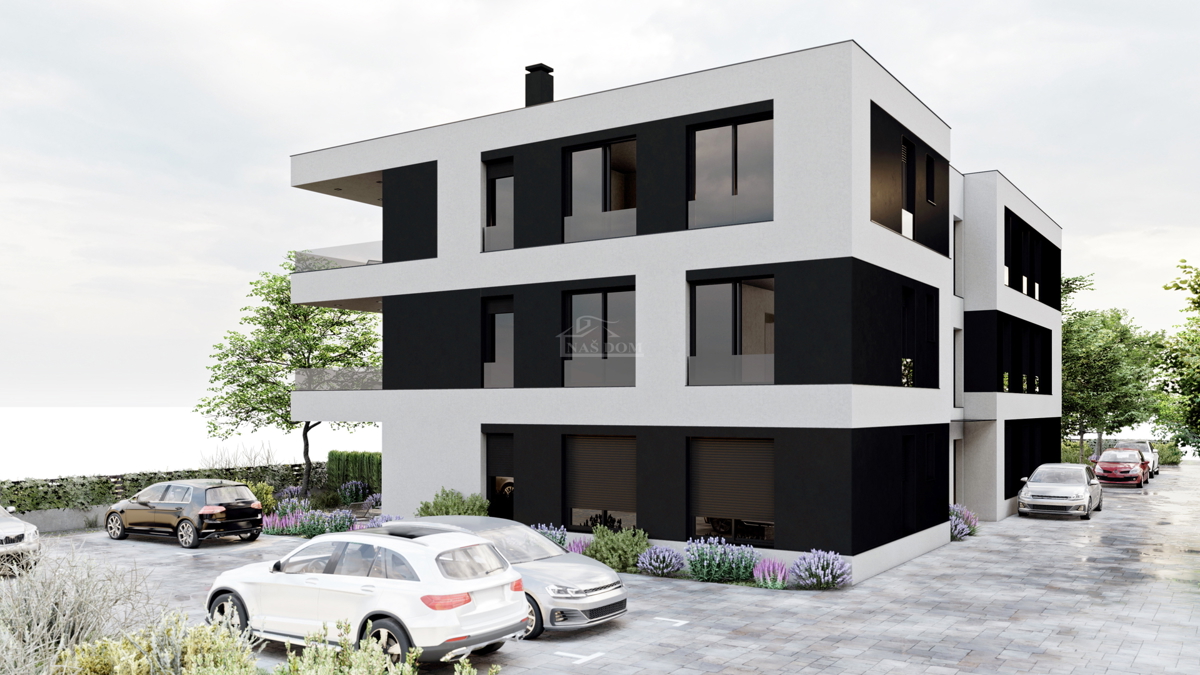 Vodice, SRIMA-** NOVOGRADNJA** S6 Stan s pogledom na morje, 300m od plaže