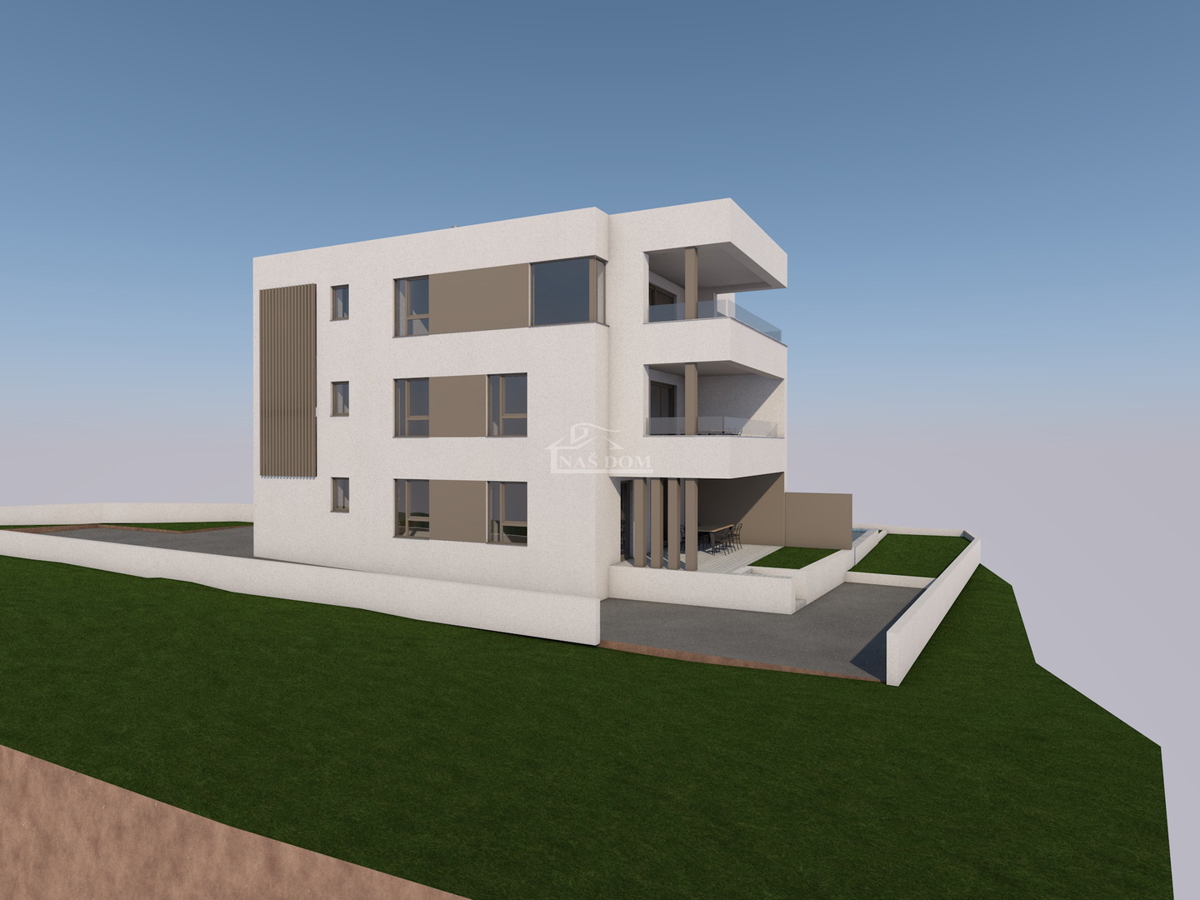 Vodice - Luksuzno stanovanje S1 z vrtom na mirni lokaciji, novogradnja