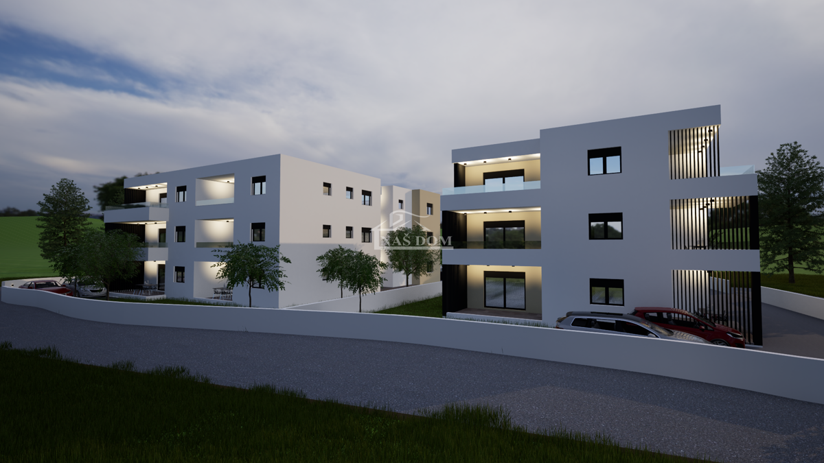 Vodice - NOVOGRADNJA S6 stanovanje s pogledom na morje