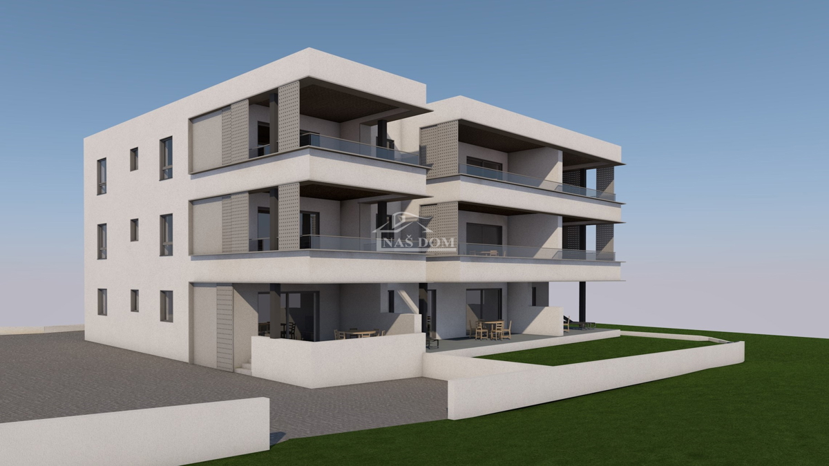 Vodice - Trosobno stanovanje S9, II. nadstropje, pogled na morje - PRILOŽNOST
