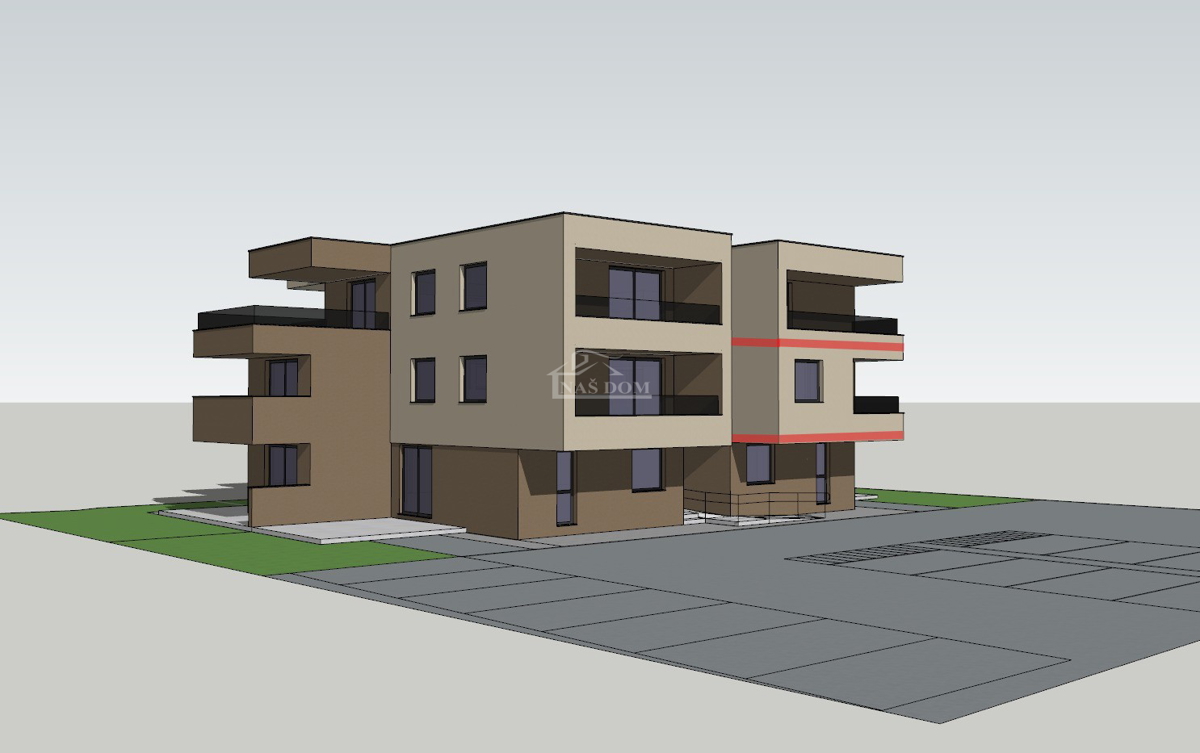 Vodice - predprodaja - S8 stanovanje z dvema spalnicama, 1. nadstropje