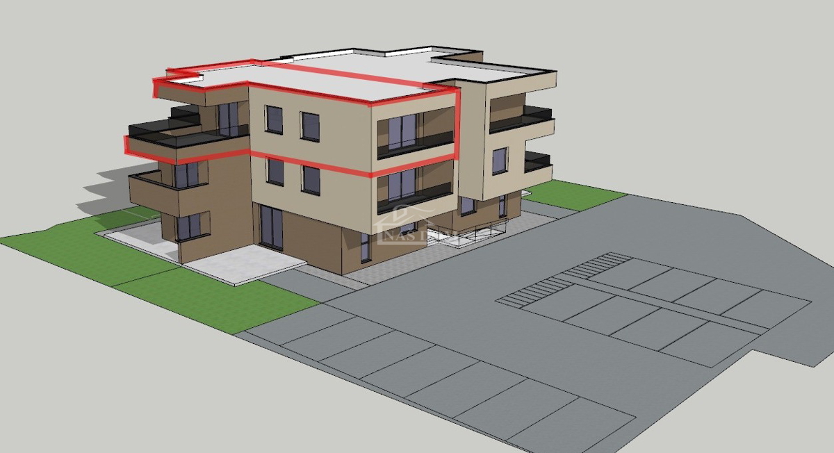 Vodice - predprodaja - Trosobno stanovanje S9, 104,77 m2, II. nadstropje