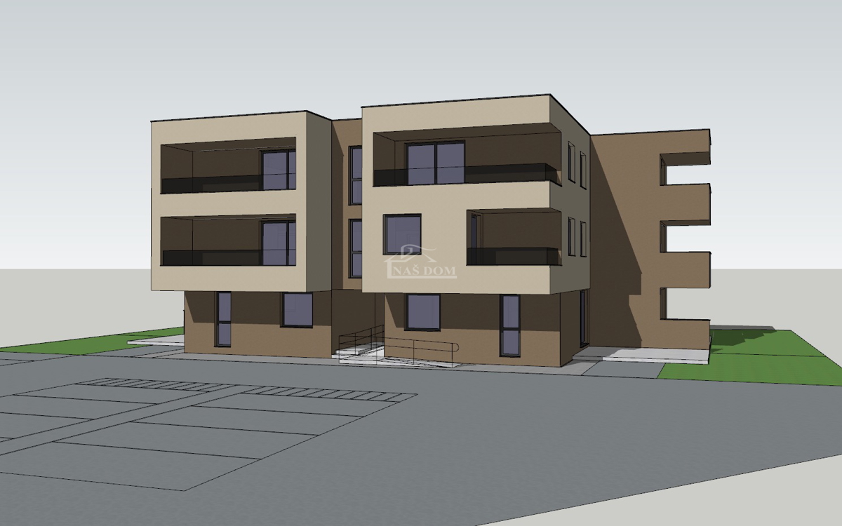 Vodice - pritličje stanovanje z vrtom in 2 parkirnima mestoma, S1 - 81,69 m2