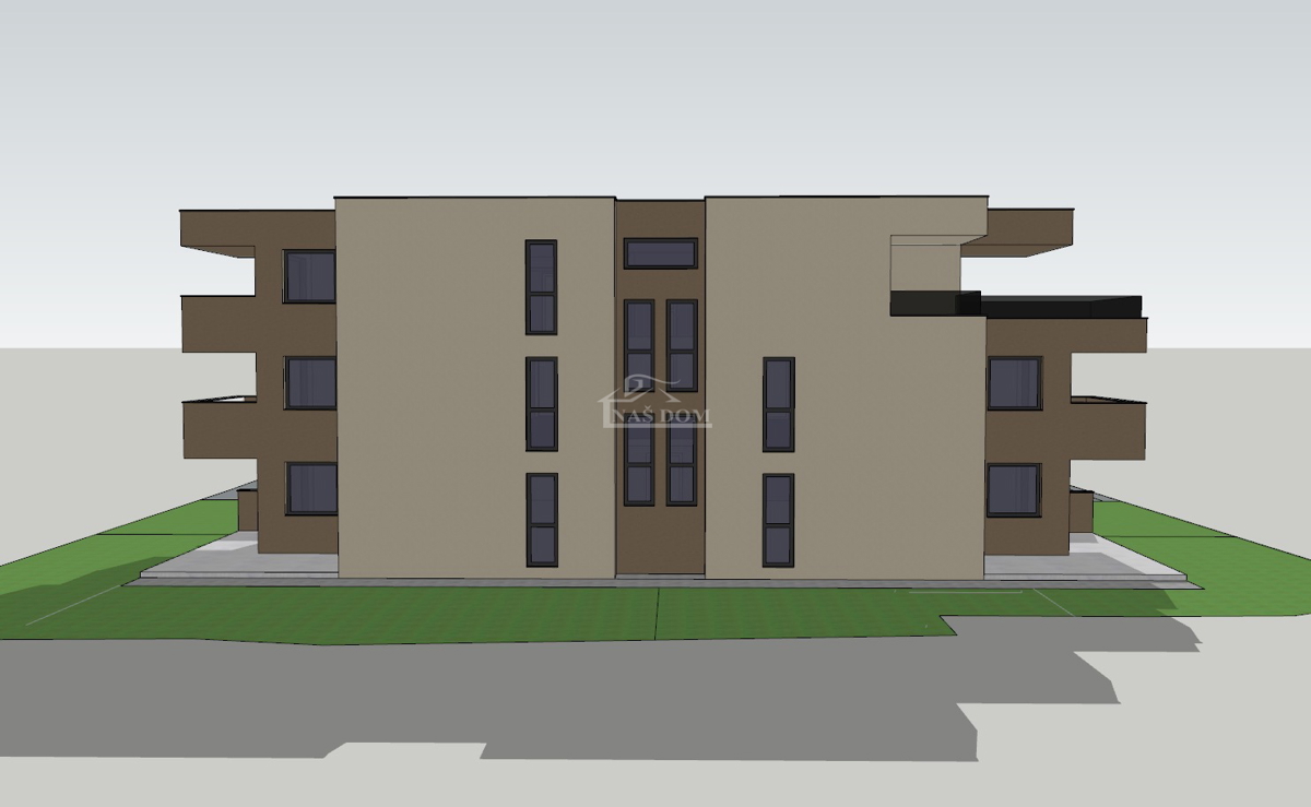 Vodice - pritličje stanovanje z vrtom in 2 parkirnima mestoma, S1 - 81,69 m2