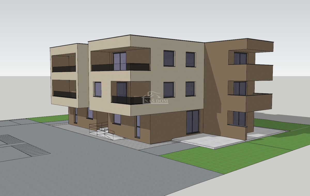 Vodice - pritličje stanovanje z vrtom in 2 parkirnima mestoma, S1 - 81,69 m2