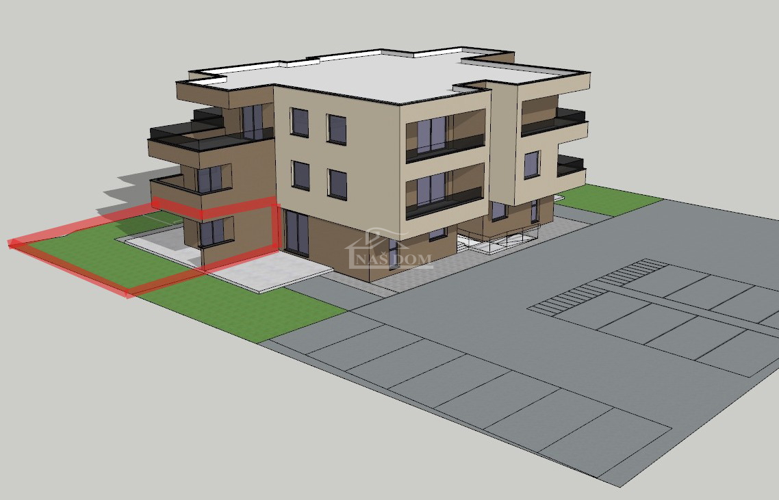 Vodice - pritličje stanovanje z vrtom in 2 parkirnima mestoma, S1 - 81,69 m2