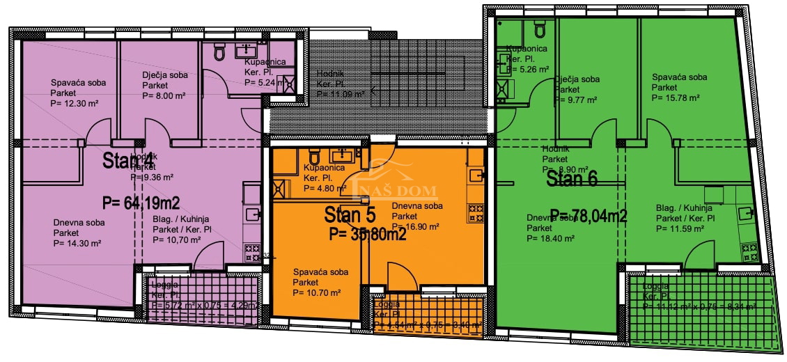 Vodice, Srima - NOVOGRADNJA S2 stanovanje 1. nadstropje, 20 m od plaže
