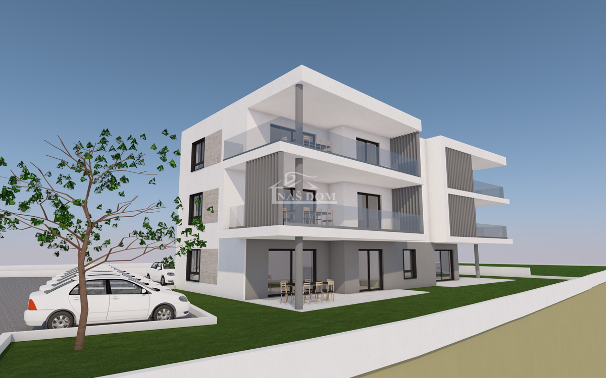 Tribunj - Luksuzno triosobno stanovanje S2 z vrtom, le 250 m od plaže