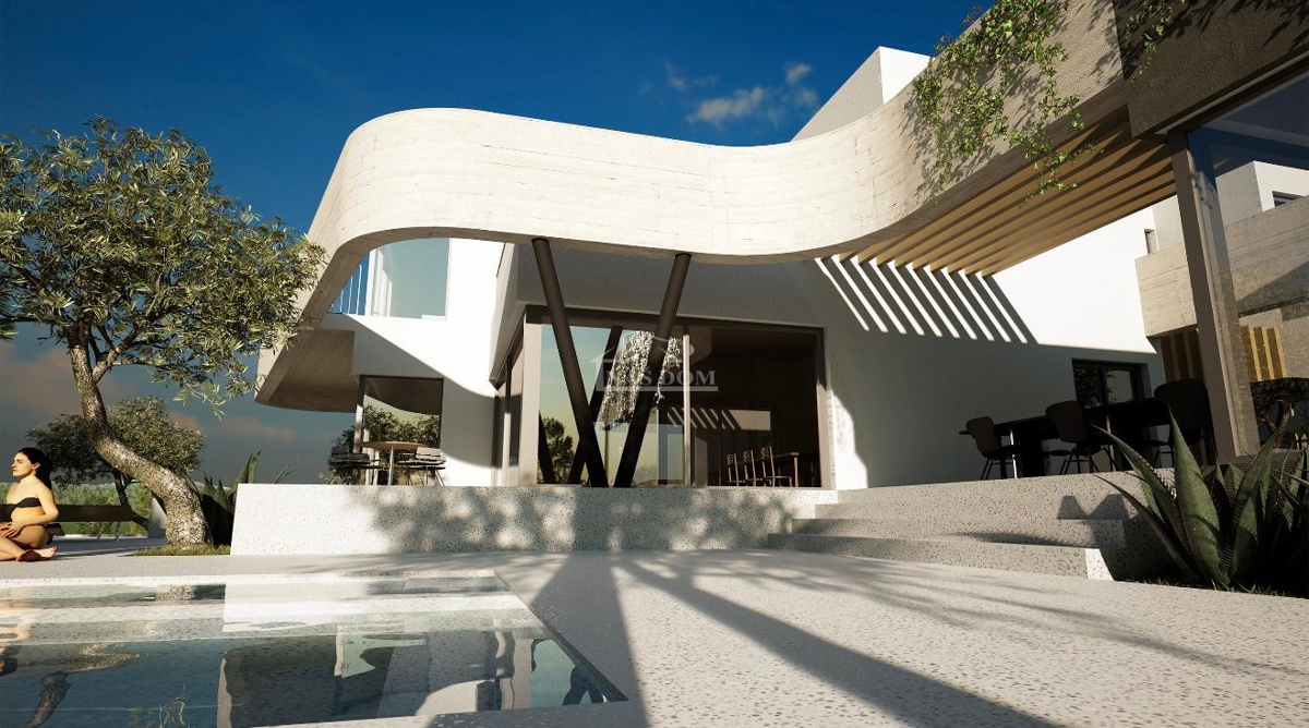 Vodice - Luksuzna oblikovalska vila z bazenom - roh bau