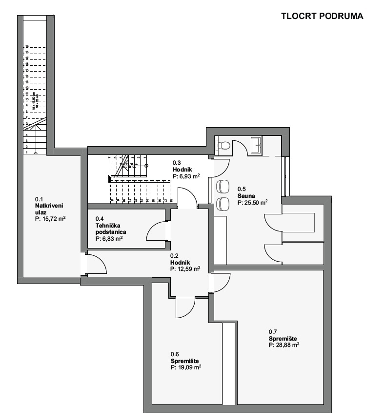 Vodice - Luksuzna oblikovalska vila z bazenom - roh bau
