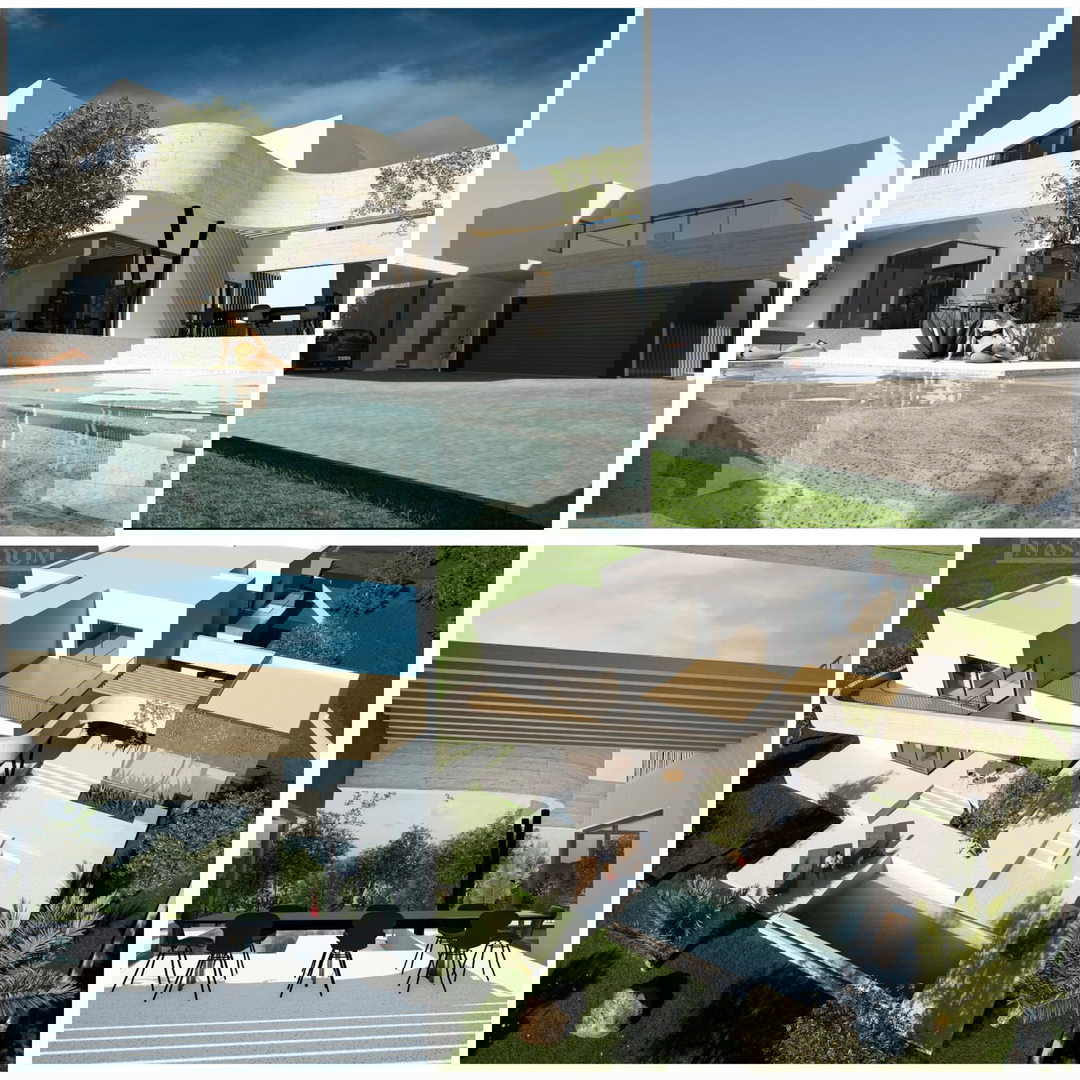 Vodice - Luksuzna oblikovalska vila z bazenom - roh bau