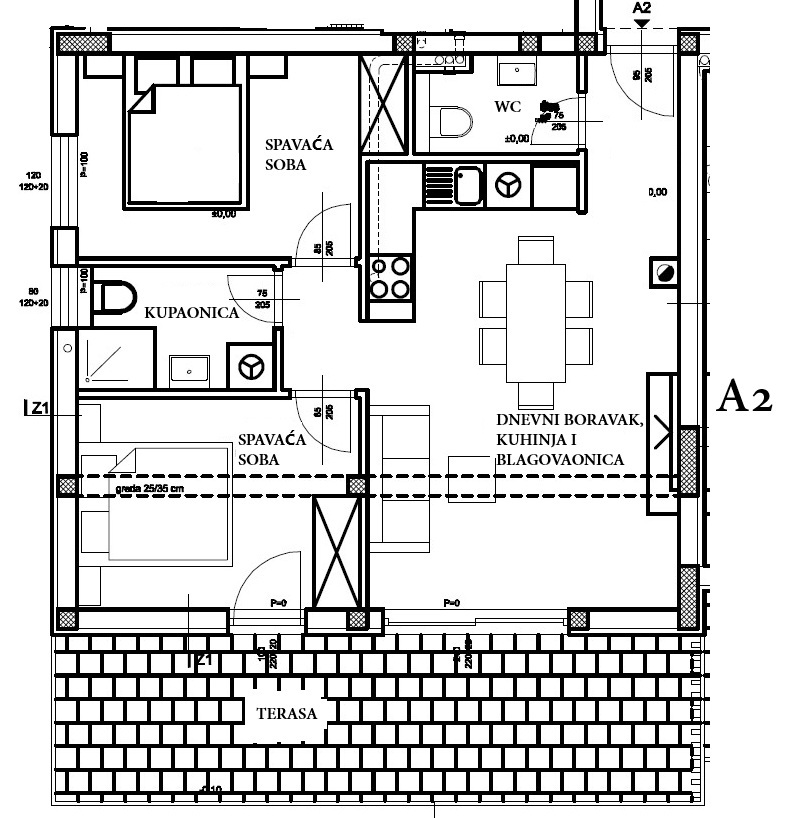 Vodice - Stanovanja v novogradnji, le 800 m od plaže