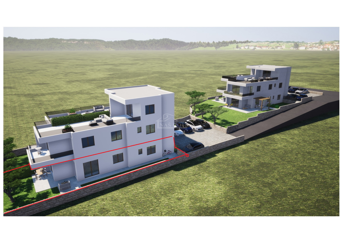 Tribunj, Sovlje - stanovanje z vrtom 400 m od plaže