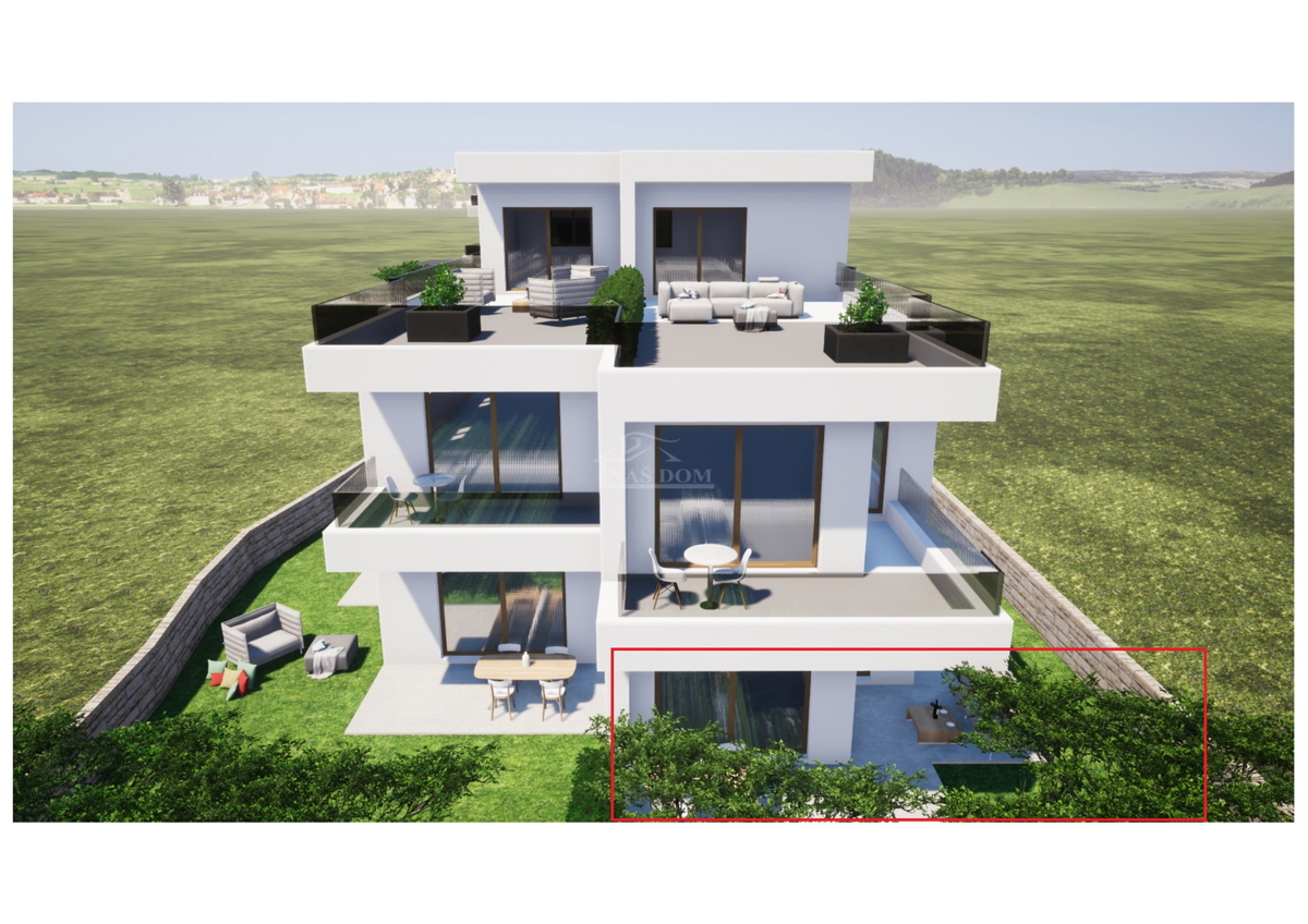 Tribunj, Sovlje - stanovanje z vrtom 400 m od plaže