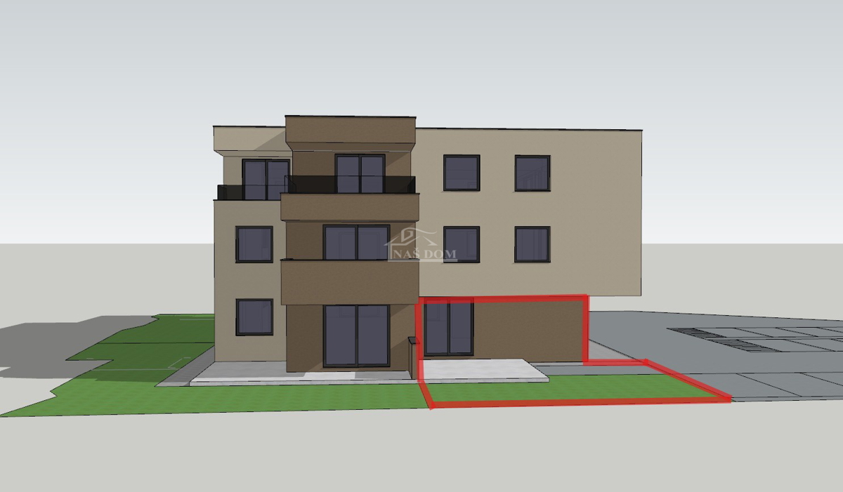 Vodice - predprodaja - Dvosobno stanovanje S3 z vrtom