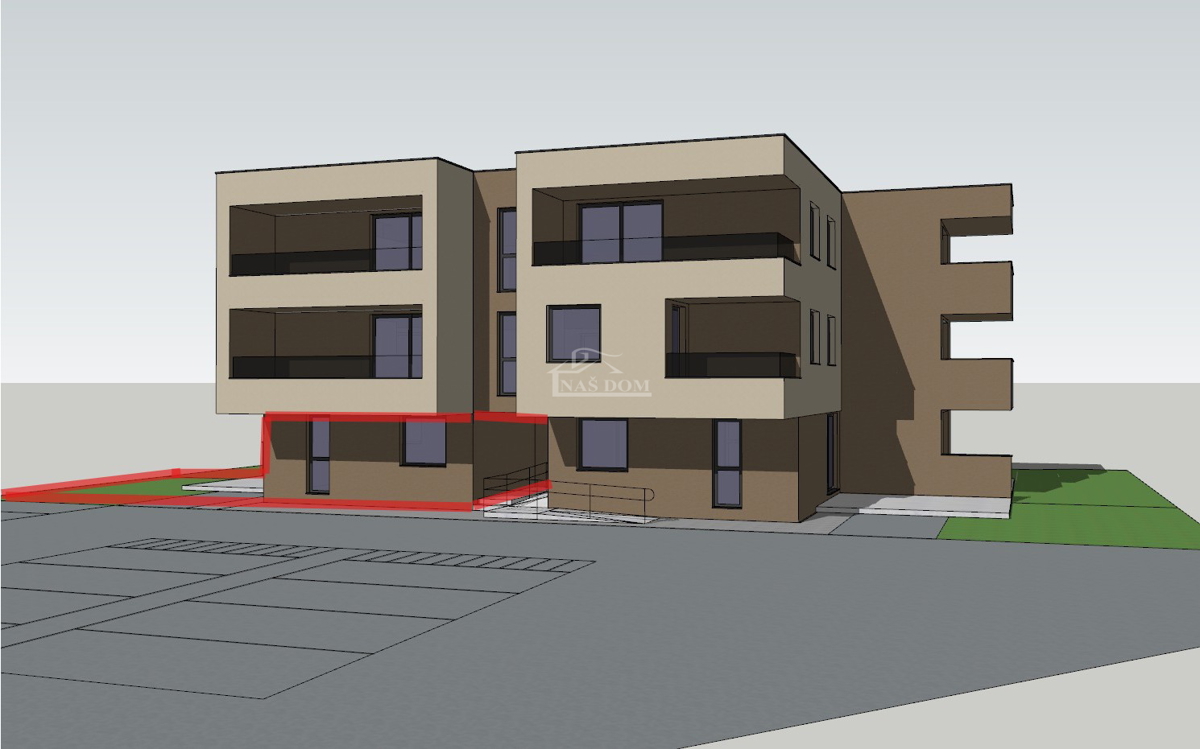 Vodice - predprodaja - Dvosobno stanovanje S3 z vrtom