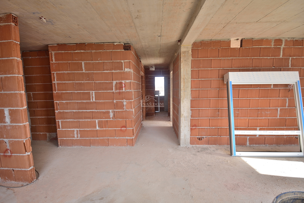 Vodice - S4 stanovanje s strešno teraso, pogled na morje